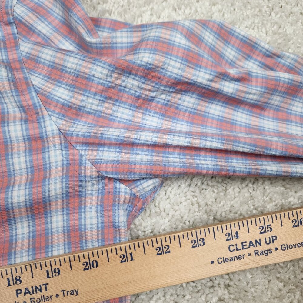 Faherty Huckberry Checkered Plaid Button Shirt Si… - image 5